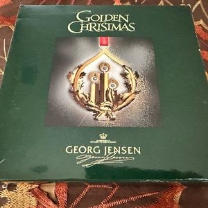 1999 24k Golden Christmas Ornament - Georg Jensen